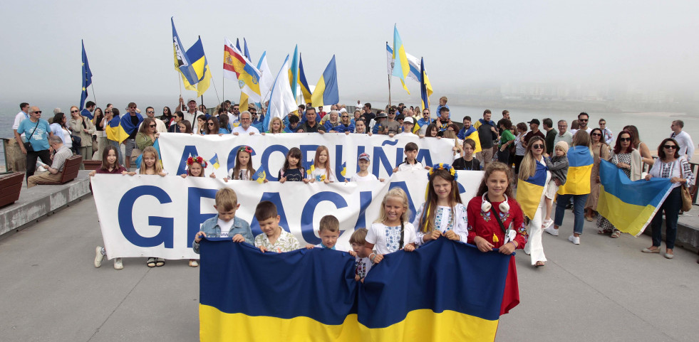 Marcha para celebrar el Día de Independencia de Ucrania. FOTOS Quintana (7)