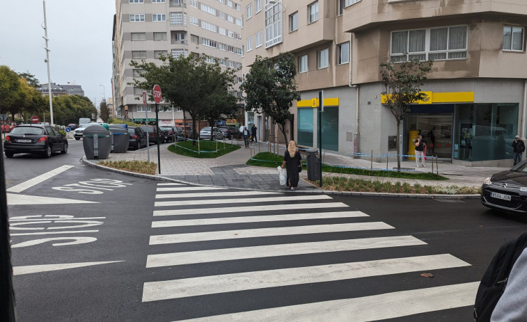 Finalizan las obras de mejora de accesibilidad en la avenida de Gran Canaria de A Coruña