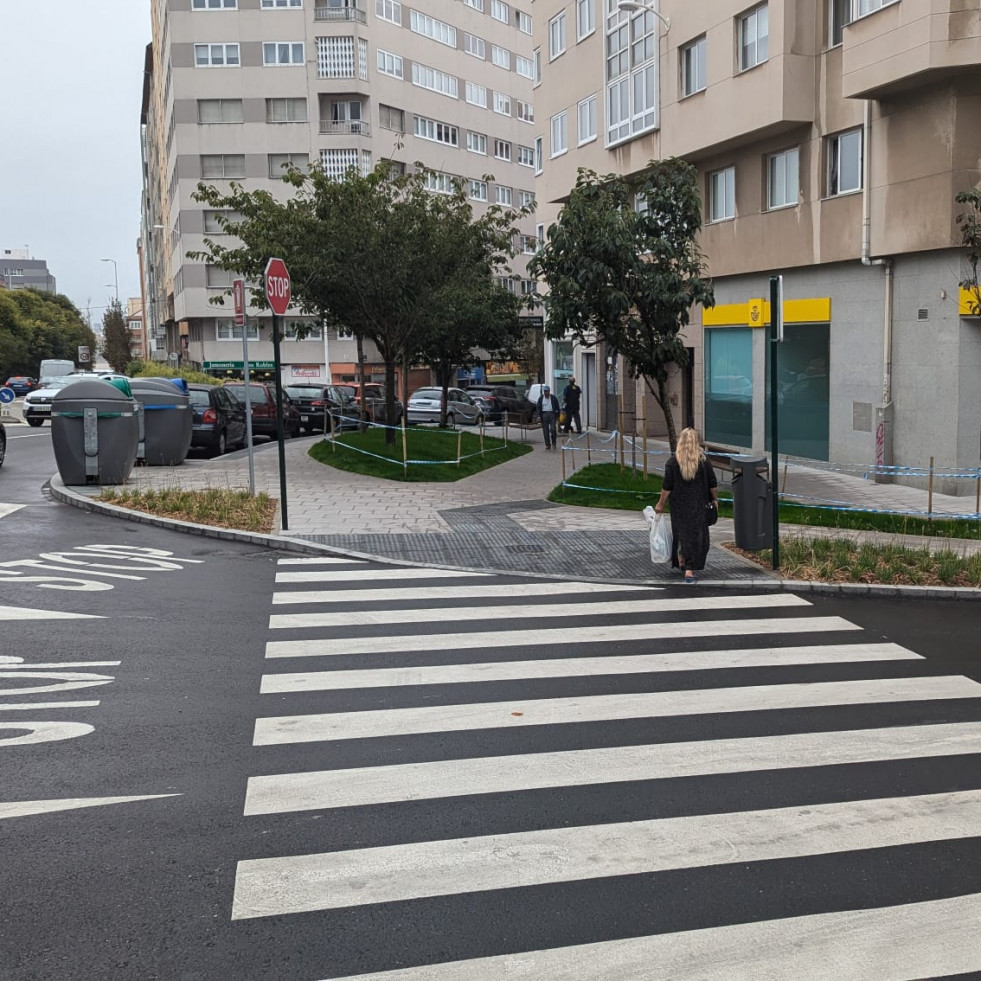 Finalizan las obras de mejora de accesibilidad en la avenida de Gran Canaria de A Coruña