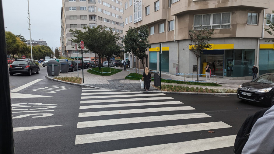 Finalizan las obras de mejora de accesibilidad en la avenida de Gran Canaria de A Coruña