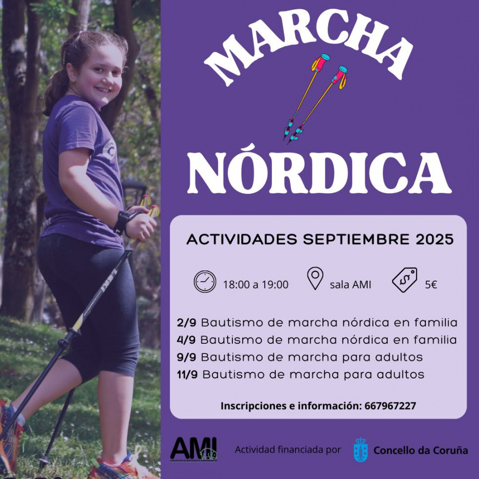 A Coruña acogerá en septiembre actividades de iniciación a la escalada y a la marcha nórdica