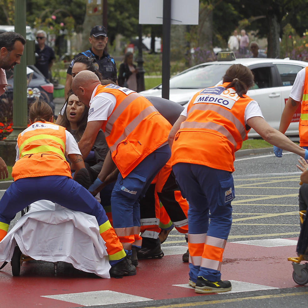 Dan de alta a cuatro de los heridos en el atropello múltiple de A Coruña