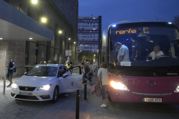Las obras en la estación coruñesa también provocaron traslados en bus  j. alborés